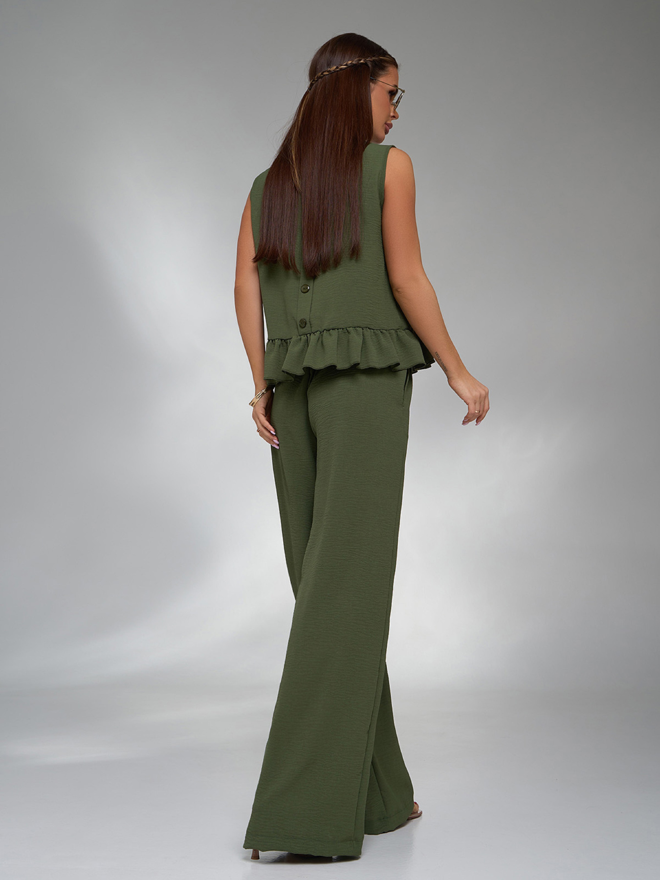 Костюм ISSA Plus модель 15126A_хаки Фото