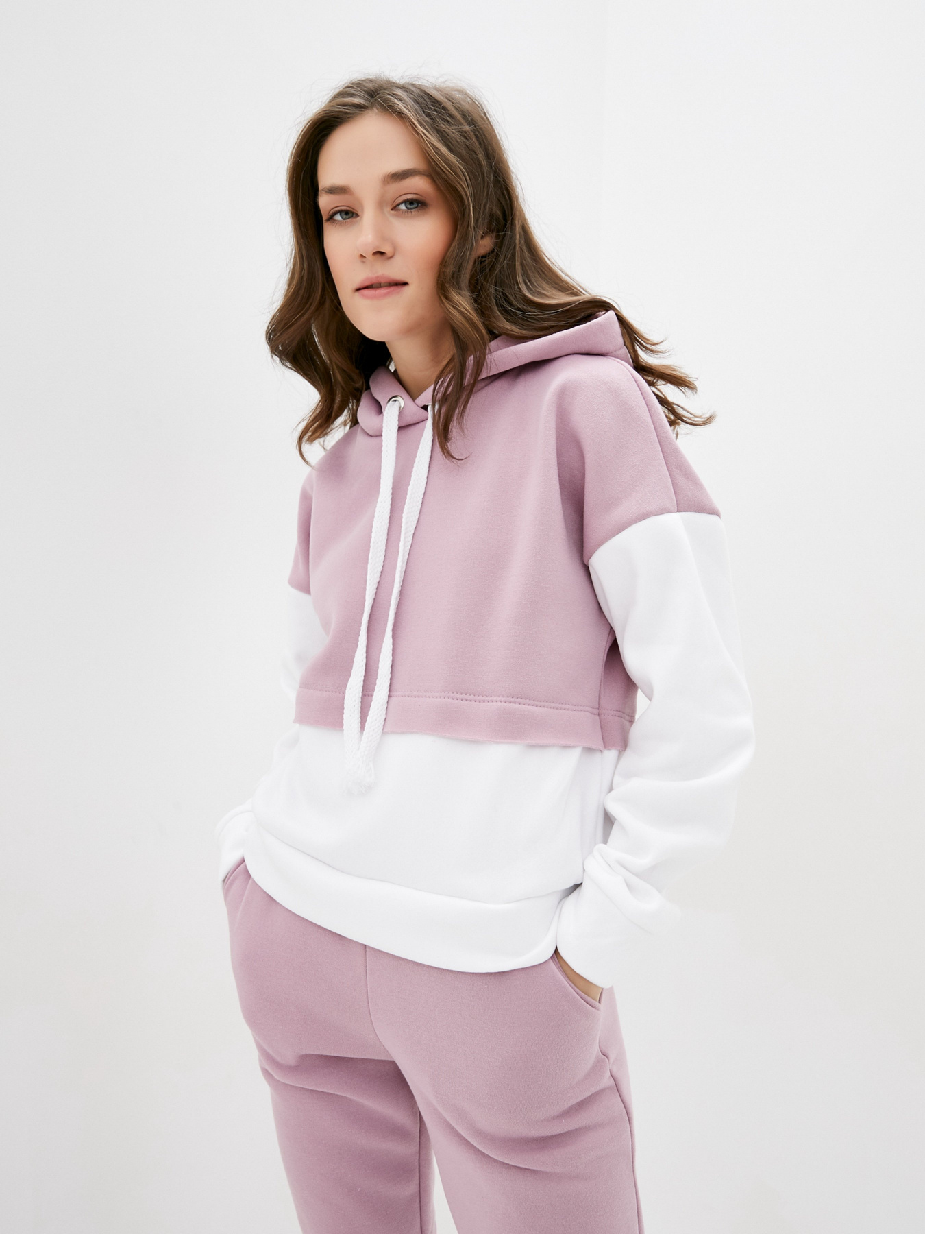 Спортивний костюм ISSA Plus модель SA-58_whitepink Фото