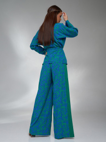 Повседневный костюм ISSA Plus модель 15127_зеленый Фото