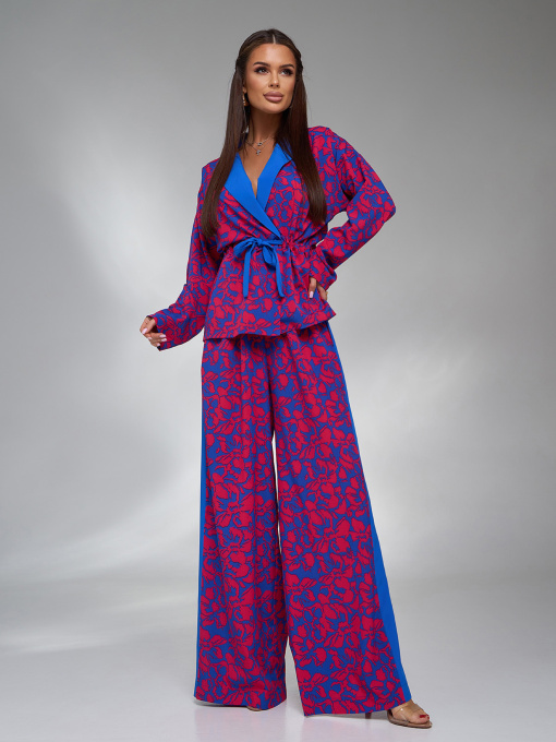 Костюм ISSA Plus модель 15127_синий Фото