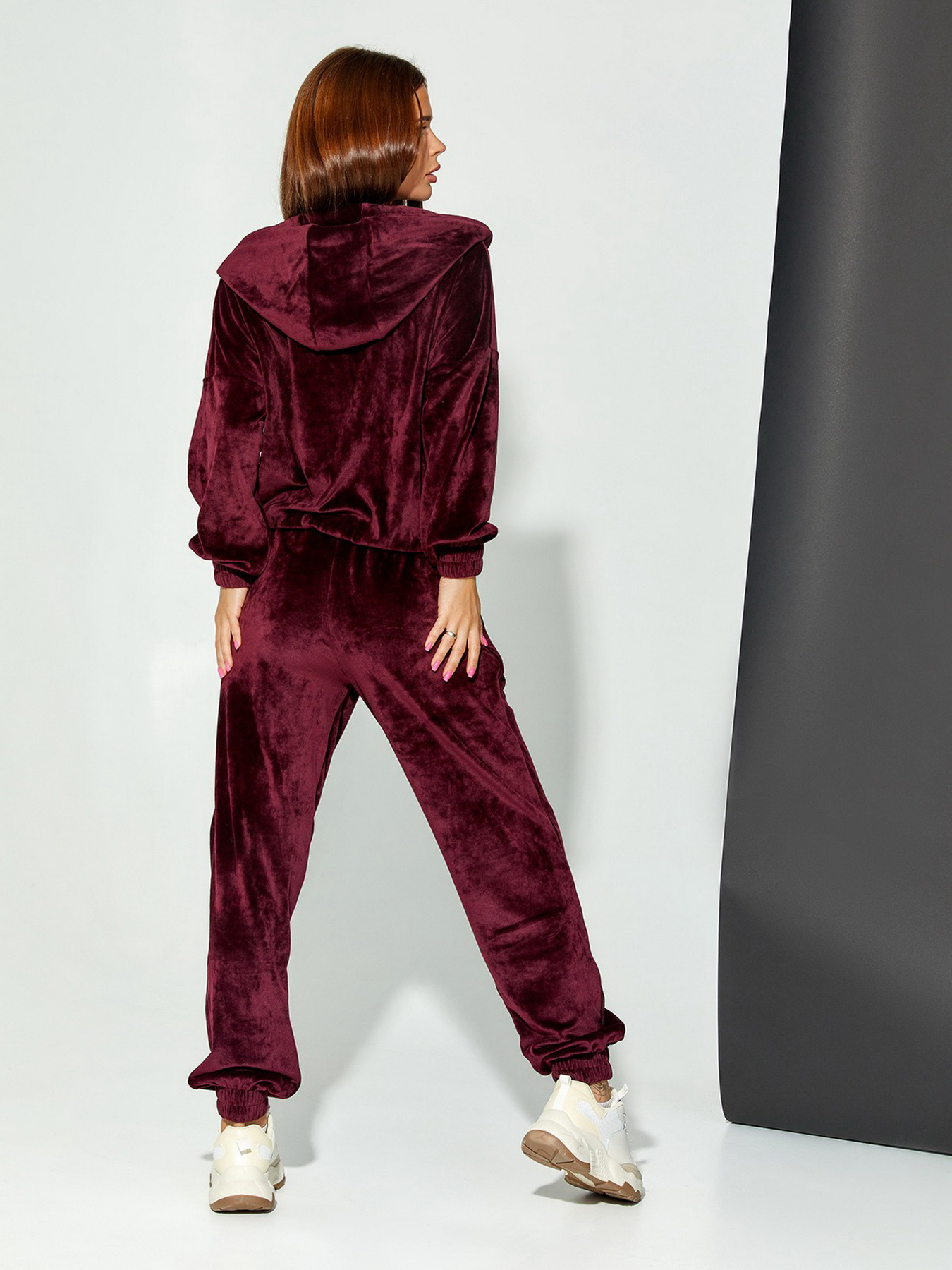 Повседневный костюм ISSA Plus модель SA-78_burgundy Фото