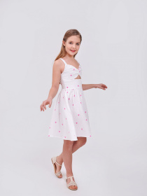 Сарафан SMIL модель smil_120432-risunok-serdecki-na-belom Фото