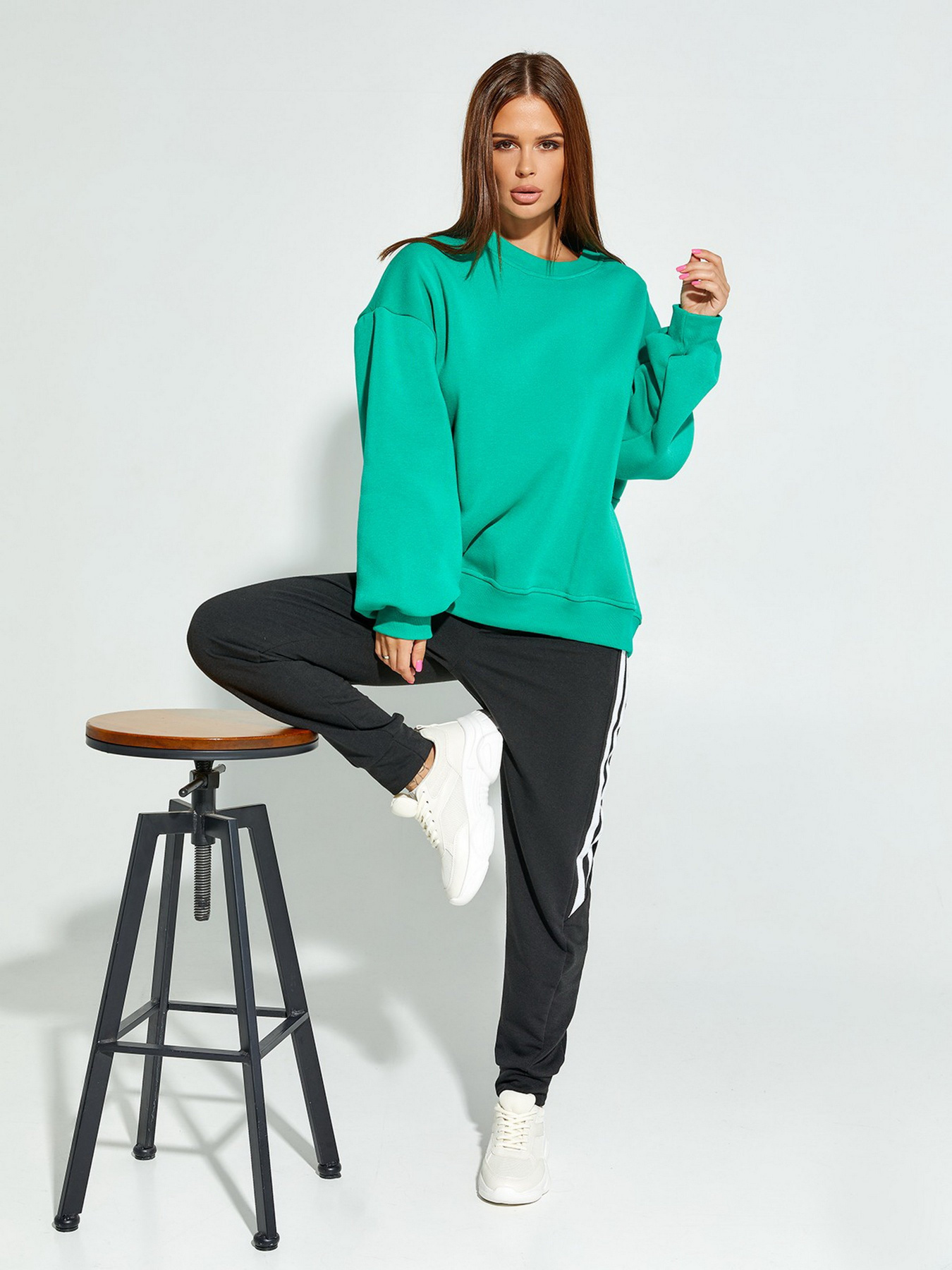 Штаны спортивные ISSA Plus модель 12911_black Штаны спортивные ISSA Plus модель 12911_black Фото