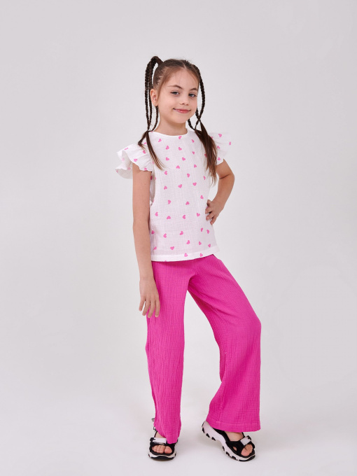 Повседневный костюм SMIL модель smil_113300-risunok-serdecki-na-belom Фото