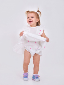 Боді для немовлят SMIL модель smil_121076-risunok-serdecki-na-belom Фото