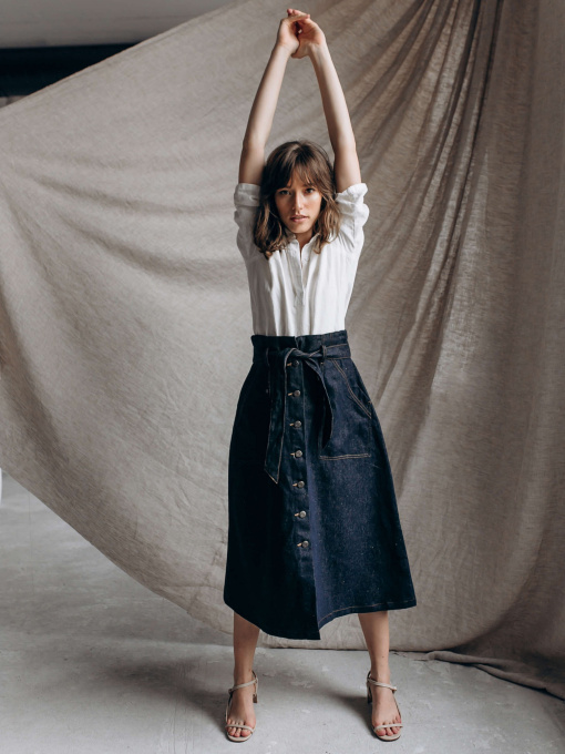 Джинсовая юбка Feel and Fly модель 152006 Фото