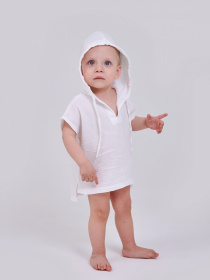 Одяг для немовлят SMIL Туніка з капюшоном модель smil_114999-molocnyj Фото