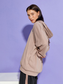 Худі ISSA Plus модель 12888_brown Худі ISSA Plus модель 12888_brown Фото