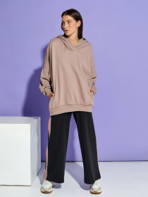 Худі ISSA Plus модель 12888_brown Худі ISSA Plus модель 12888_brown Фото