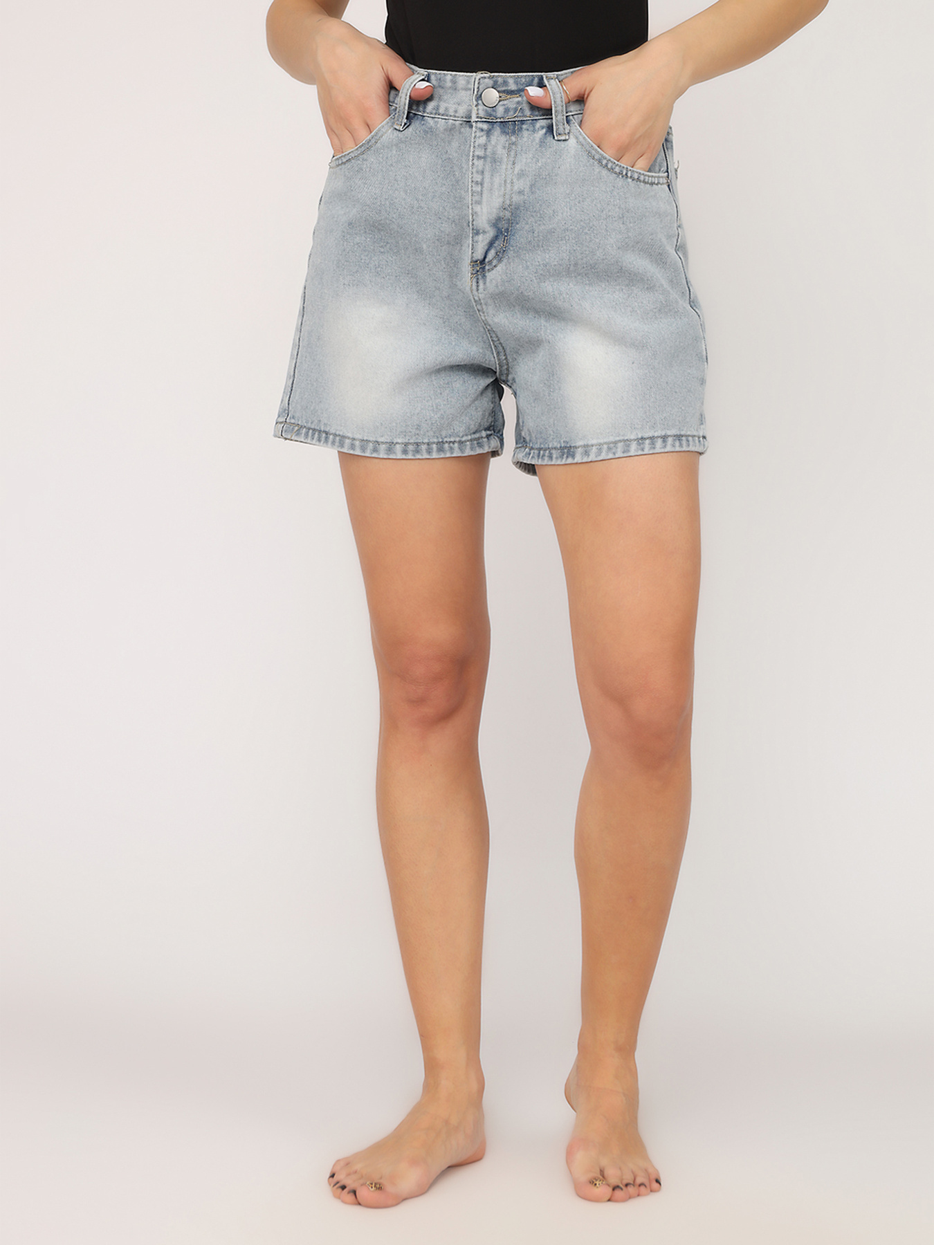 Джинсовые шорты YUKI модель ЦБ-00268462 Фото