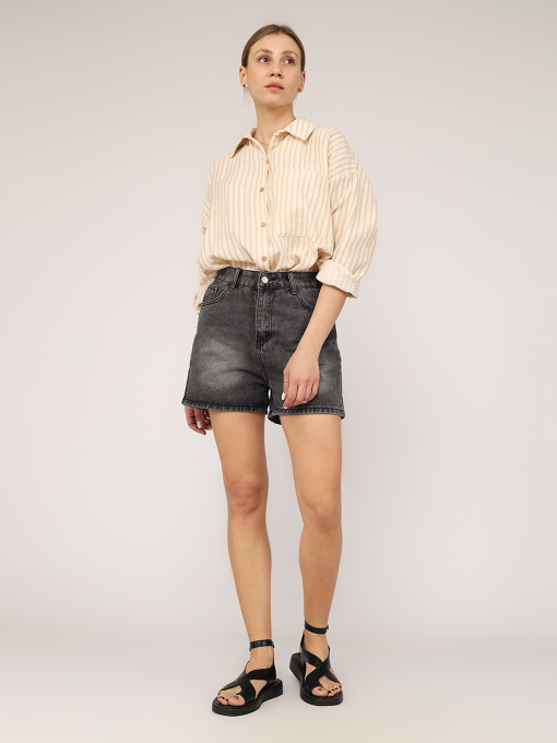 Шорты джинсовые YUKI модель ЦБ-00268465 Фото