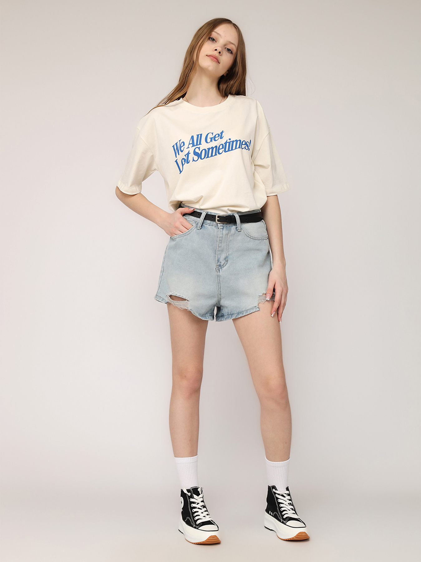 Джинсовые шорты YUKI модель ЦБ-00268466 Фото