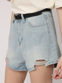 Джинсовые шорты YUKI модель ЦБ-00268466 Фото