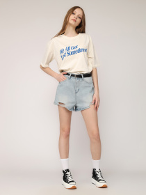 Джинсовые шорты YUKI модель ЦБ-00268466 Фото