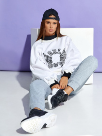 Свитшот ISSA Plus модель SA-332_white Фото