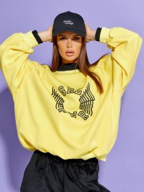 Світшот ISSA Plus модель SA-332_yellow Світшот ISSA Plus модель SA-332_yellow Фото