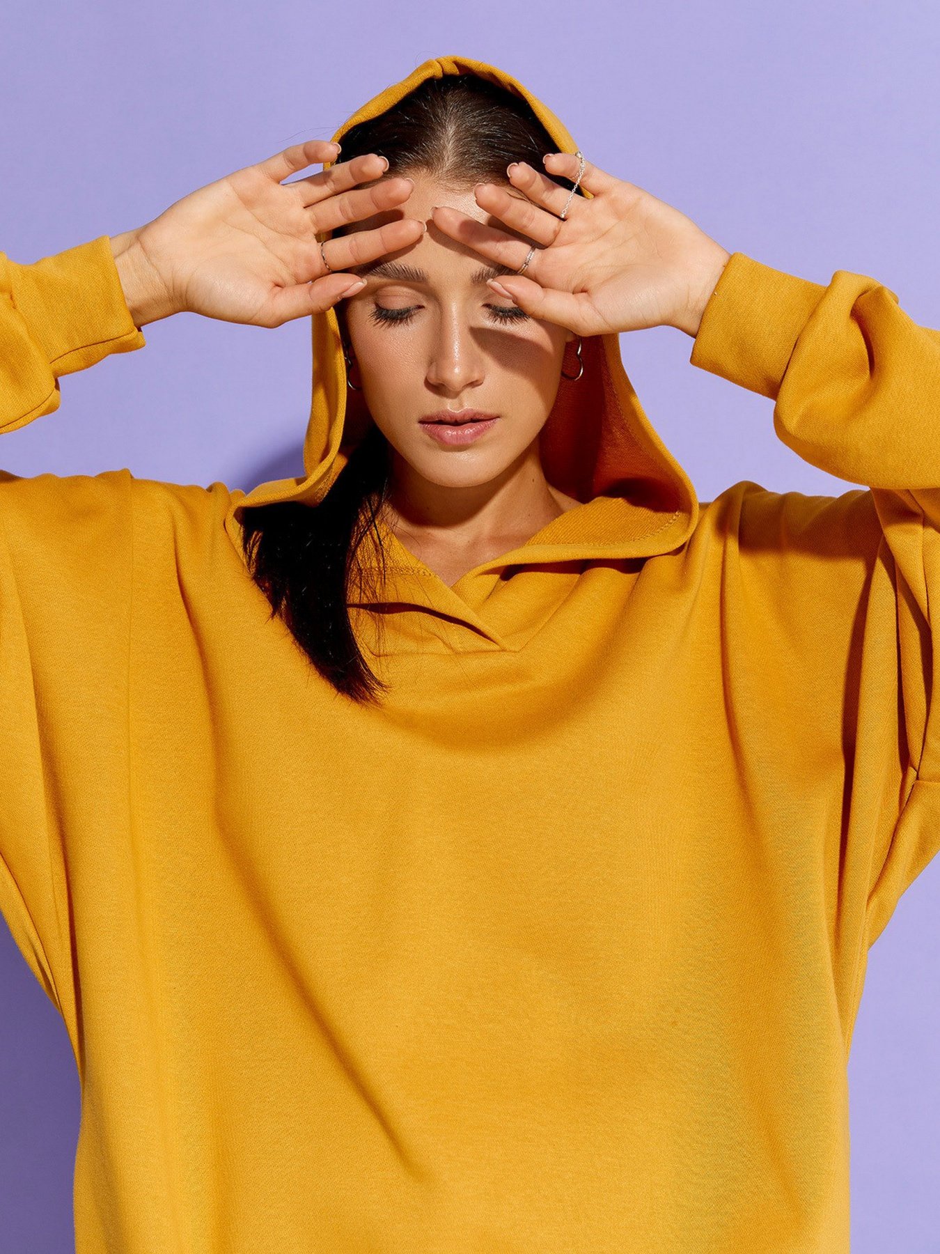 Худи ISSA Plus модель 12890_mustard Фото