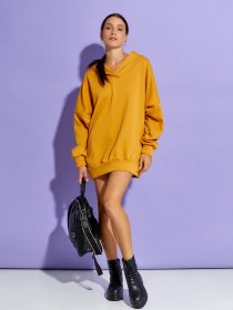 Худи ISSA Plus модель 12890_mustard Фото