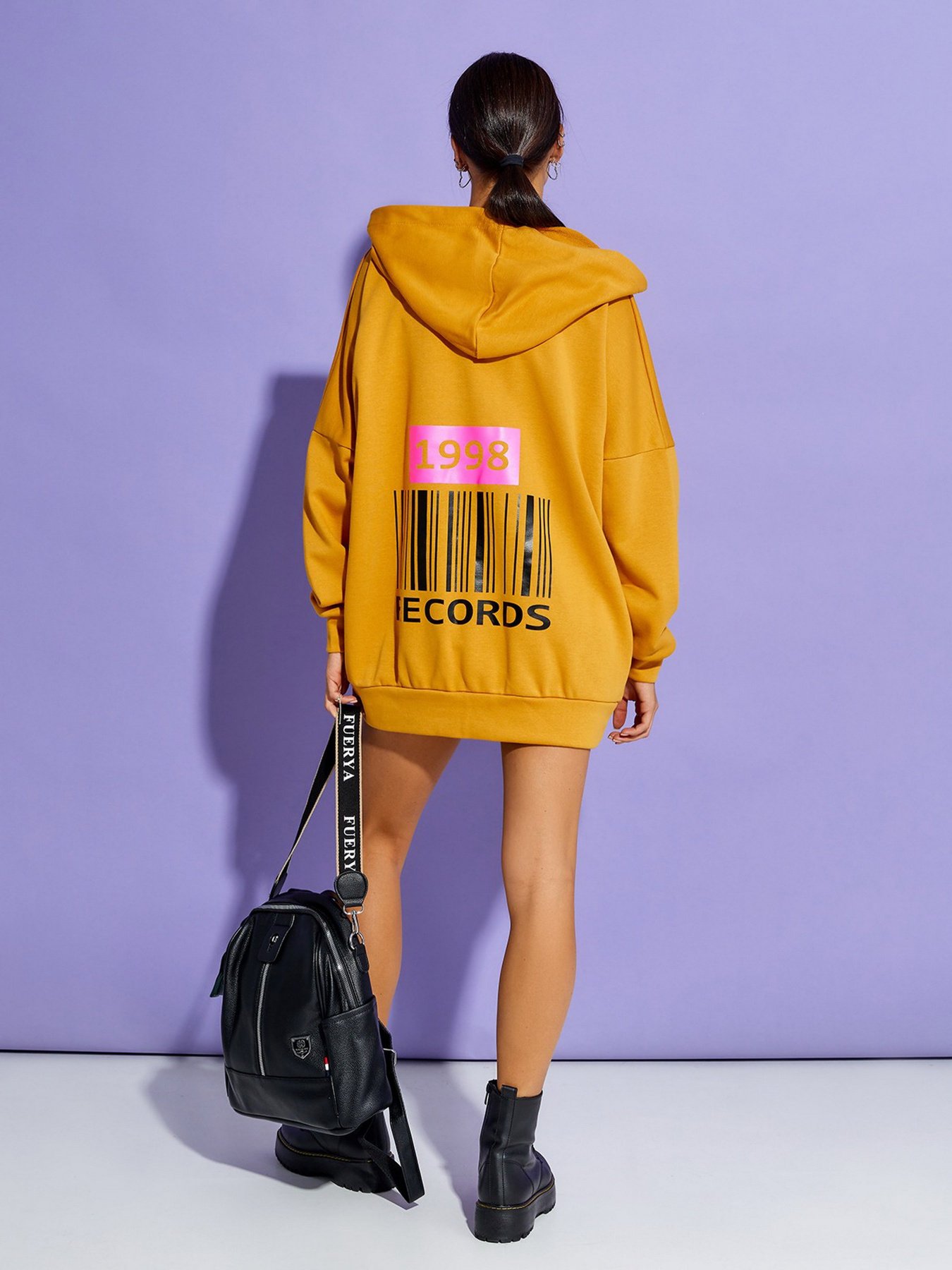 Худи ISSA Plus модель 12890_mustard Фото