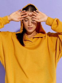 Худи ISSA Plus модель 12890_mustard Фото