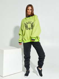 Свитшот ISSA Plus модель SA-332_salad Фото