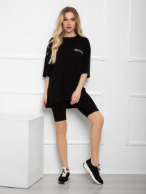 Футболка ISSA Plus модель 12640_black Фото