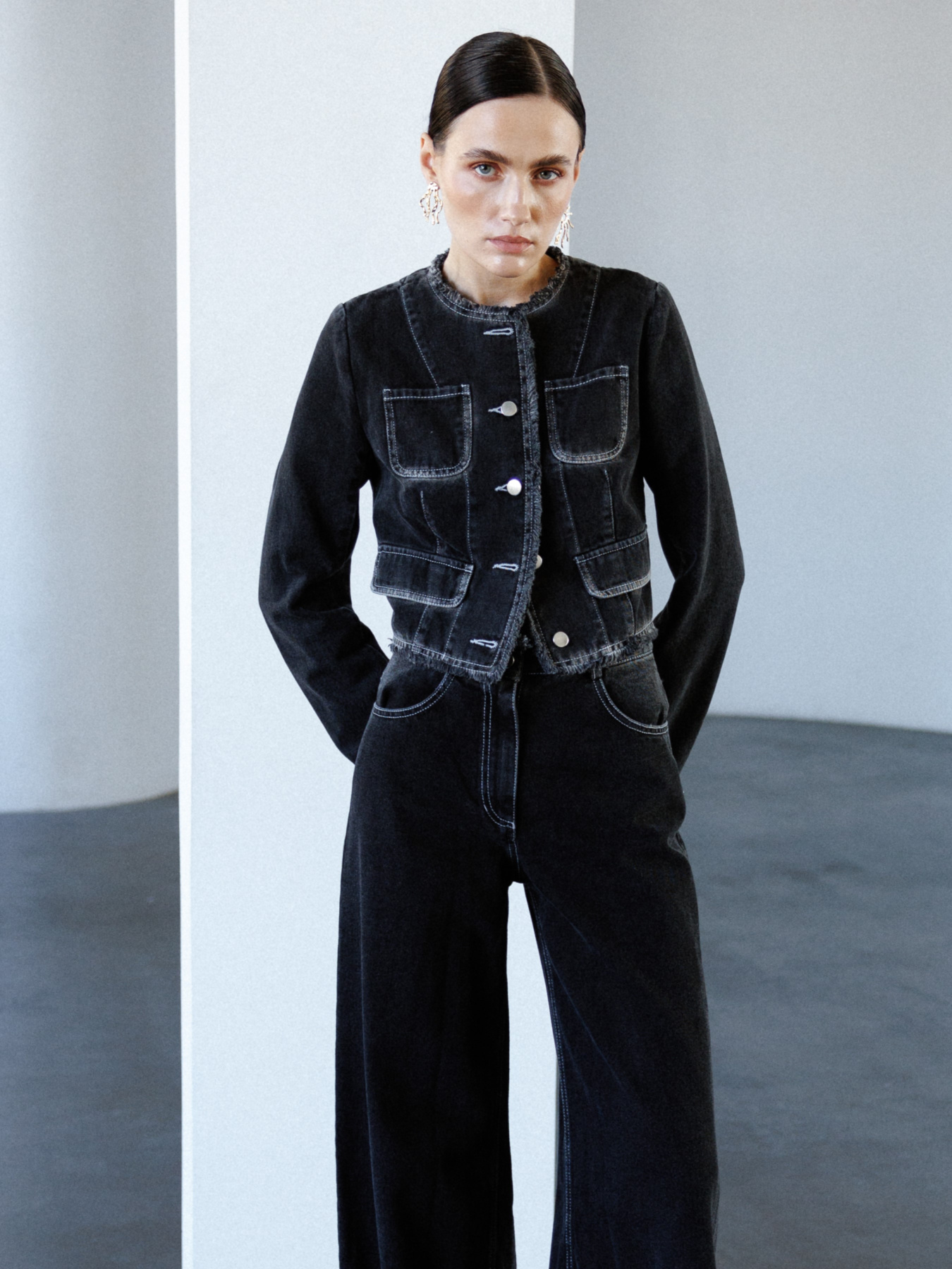 Жакет A.G.N.A модель AG-5003-BLACK Фото