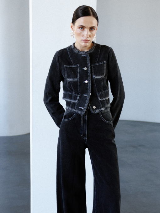 Пиджаки A.G.N.A модель AG-5003-BLACK Фото