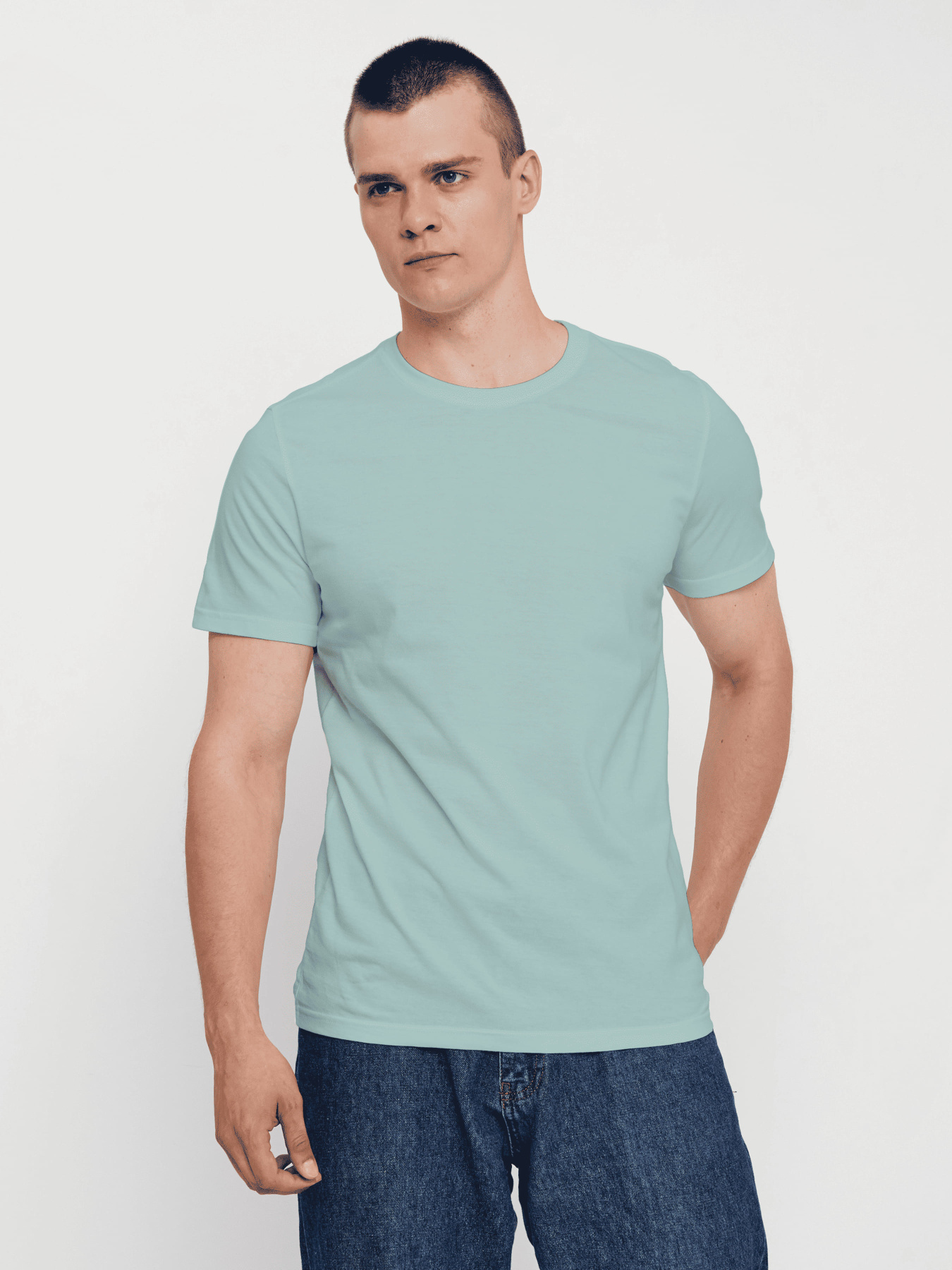 Футболка Роза модель 210135_turquoise Фото