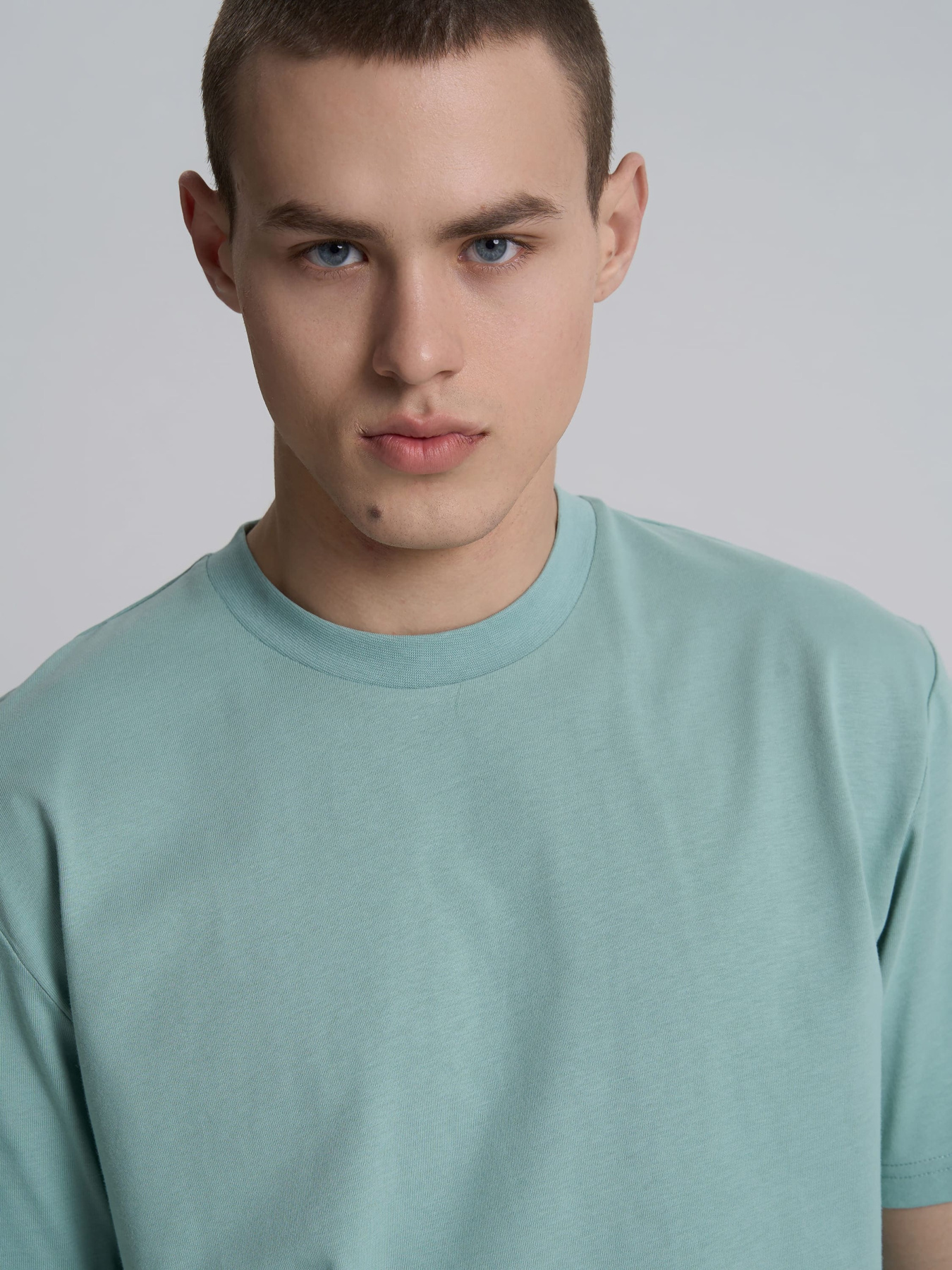 Футболка Роза модель 231101_turquoise Фото