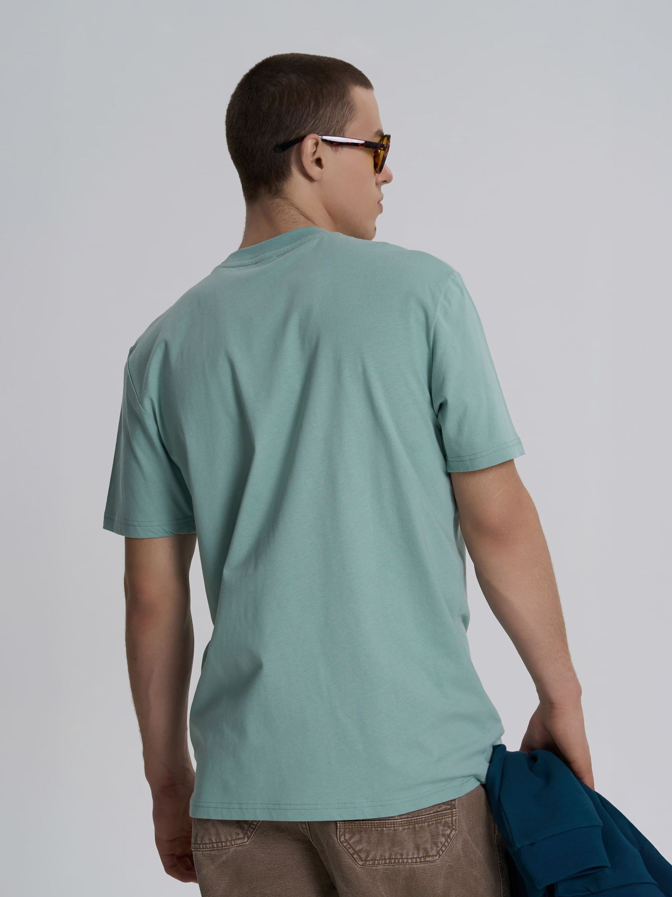 Футболка Роза модель 231101_turquoise Фото