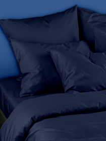 Пододеяльник сатин DARK BLUE SATIN Cosas модель 66Satin_Blue_160P Фото