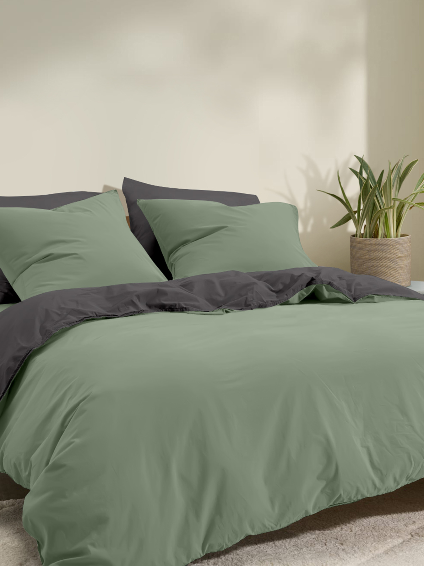 Пододеяльник ранфорс SMOKY CALM Cosas модель DuoRfr_109Meditative-119Smoky_160q Фото