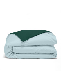 Пододеяльник ранфорс SKYER Cosas модель DuoRfr_58LightBlue-91GreenDark_160q Фото