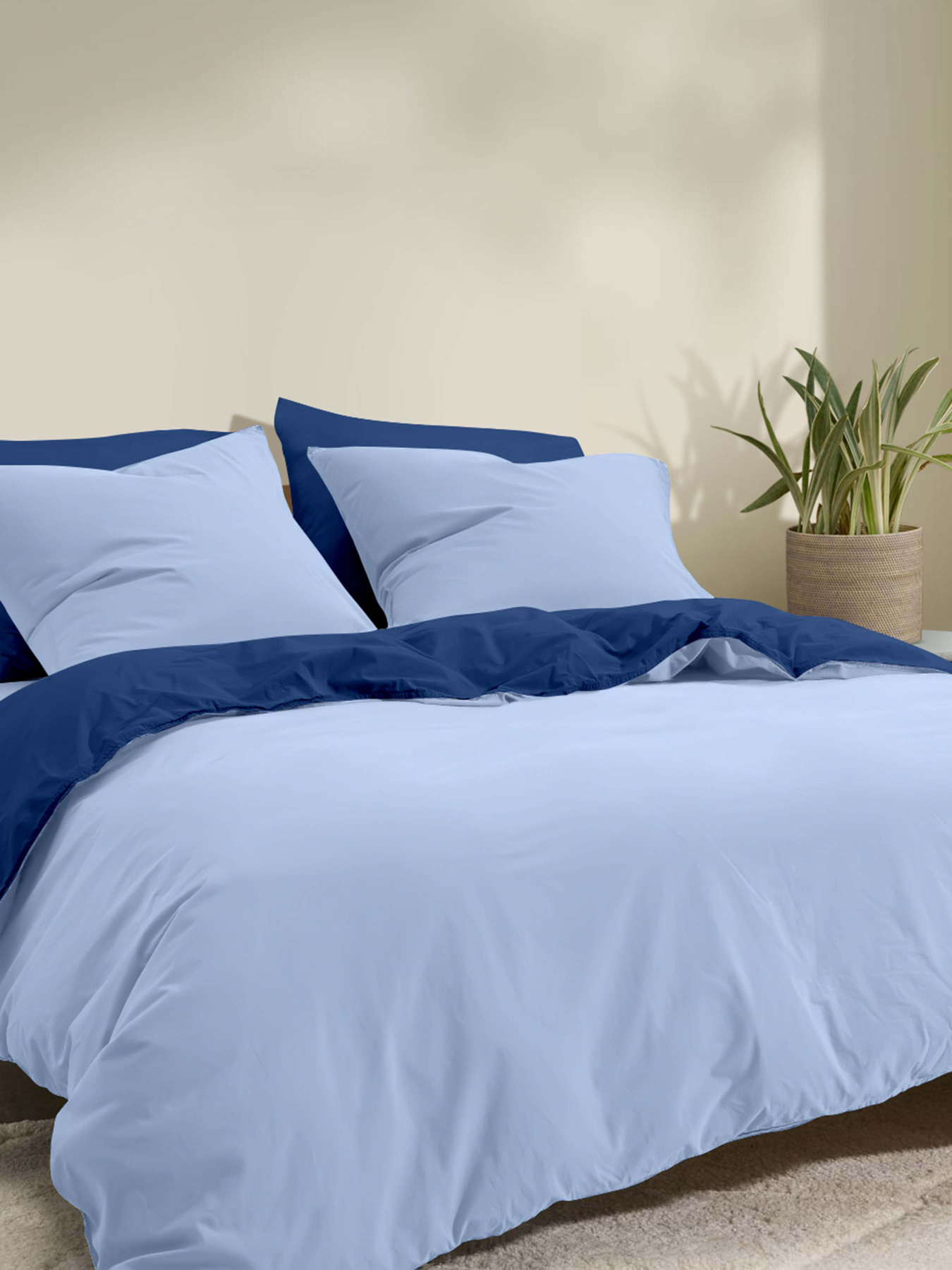 Пододеяльник ранфорс DENIM BREEZE Cosas модель DuoRfr_81Denim-62Maya_160q Фото