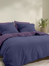 Пододеяльник ранфорс MIDNIGHT AURORA Cosas модель DuoRfr_95Aurora-87DarkBlue_160q Фото