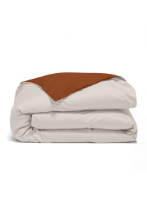 Пододеяльник ранфорс IVORY Cosas модель DuoRfr_98Cappuccino-122Cinnamon_160q Фото