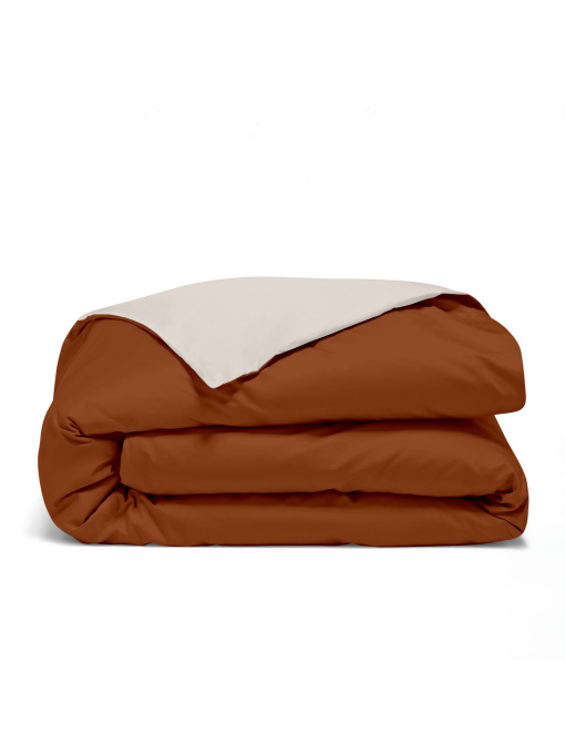 Пододеяльник ранфорс IVORY Cosas модель DuoRfr_98Cappuccino-122Cinnamon_160q Фото