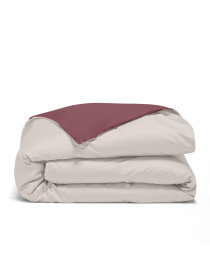 Пододеяльник ранфорс IVORY Cosas модель DuoRfr_98Cappuccino-97Cherry_160q Фото