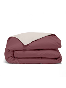 Пододеяльник ранфорс IVORY Cosas модель DuoRfr_98Cappuccino-97Cherry_160q Фото