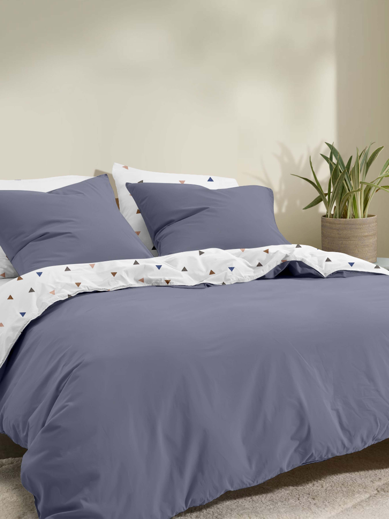 Пододеяльник ранфорс STEEL DELTA Cosas модель DuoRfr_DeltaColor-56Steel_160q Фото