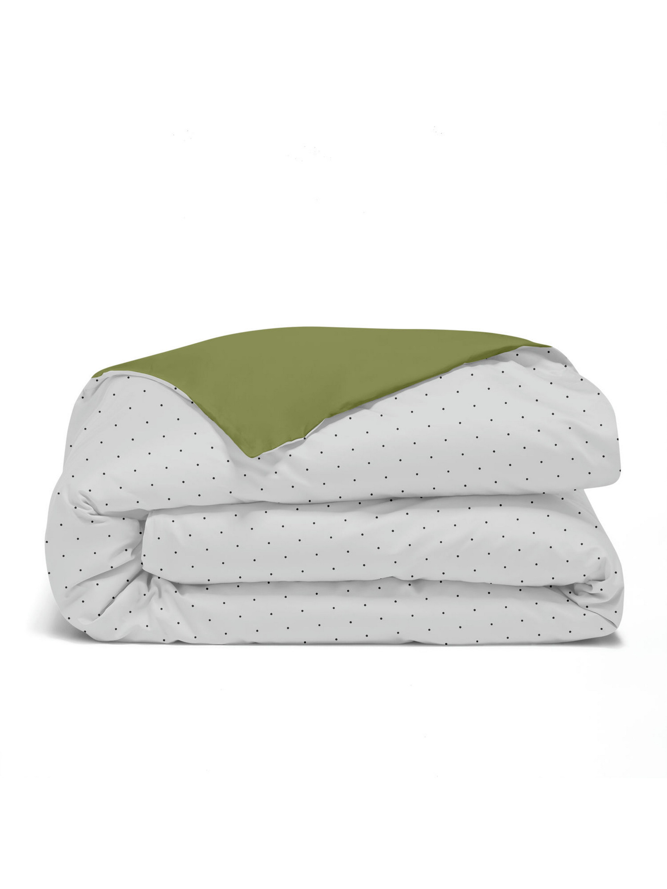 Пододеяльник ранфорс AVOCADO DOTS Cosas модель DuoRfr_DotsGreyGrey-74Avocado_160q Фото