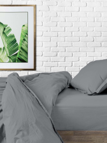 Пододеяльник ранфорс SHADOW Cosas модель Ranfors_Graphite_145x210q Пододеяльник ранфорс SHADOW Cosas модель Ranfors_Graphite_145x210q Фото