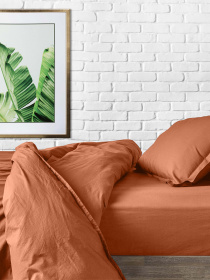 Підковдра ранфорс AMBER Cosas модель Ranfors_Terrakot_140q Фото