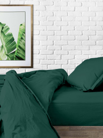 Пододеяльник ранфорс DARK GREEN Cosas модель Ranfors91_GreenDark_140q Фото