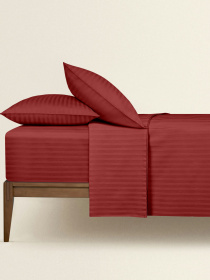 Пододеяльник сатин ROADS BURGUNDY Cosas модель StrSatin_13Burgundy_110x140q Фото