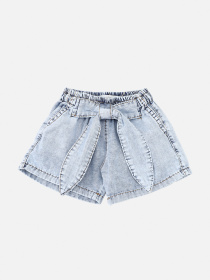 Джинсовые шорты YUKI модель ЦБ-00275278 Фото