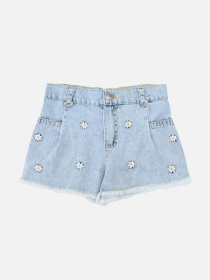 Джинсовые шорты YUKI модель ЦБ-00275280 Джинсовые шорты YUKI модель ЦБ-00275280 Фото