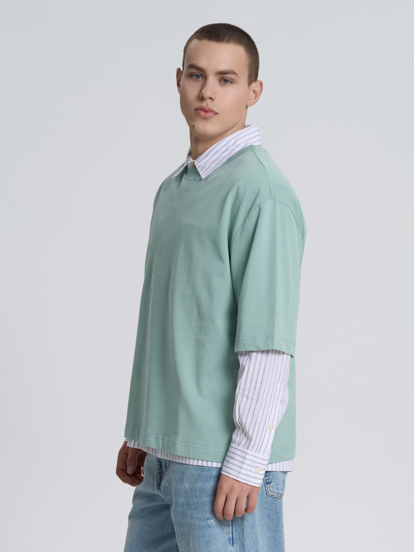 Футболка Роза Модель 240652_turquoise Фото