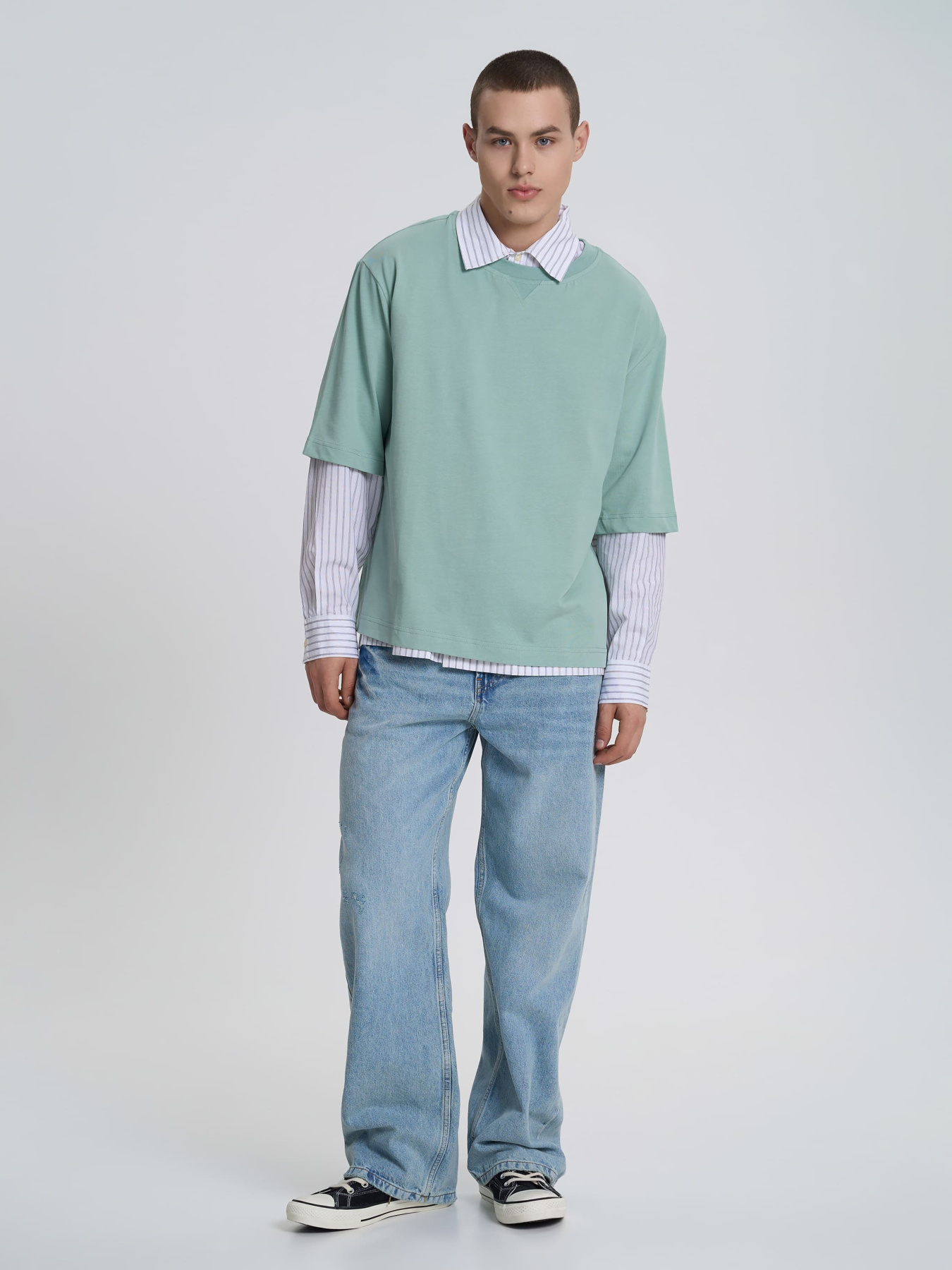 Футболка Роза Модель 240652_turquoise Фото